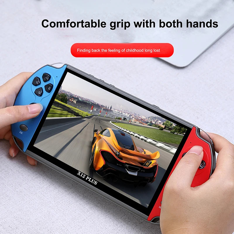 X7/X12 Plus Video Game Console 7.1/5.1/4.3 Inch Portable Game Consoles Built-in 10000 Retro Gaming HD Video Console Arcade Mame