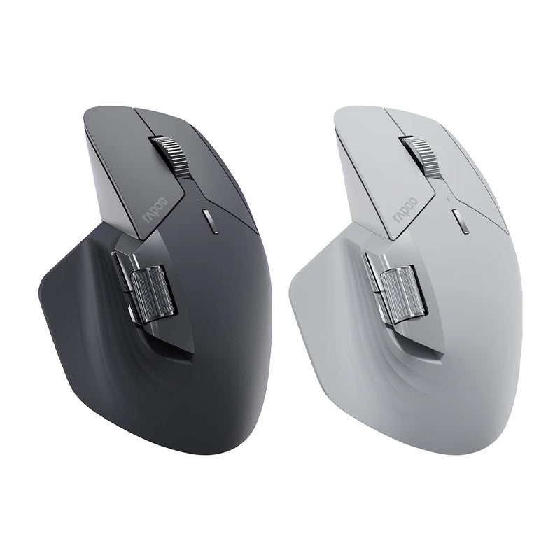 Mouse Sem Fio Rapoo MT760/MT760L/MT760Mini/MT760M – Recarregável, Multi-Modo Bluetooth, Ergonômico, 4000 DPI, Suporte para Até 4 Dispositivos