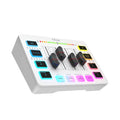 FIFINE Mixer de Áudio para Jogos, Mixer RGB de 4 Canais com Interface de Microfone XLR, para Voz de Jogo, Podcast, AmpliGame SC3