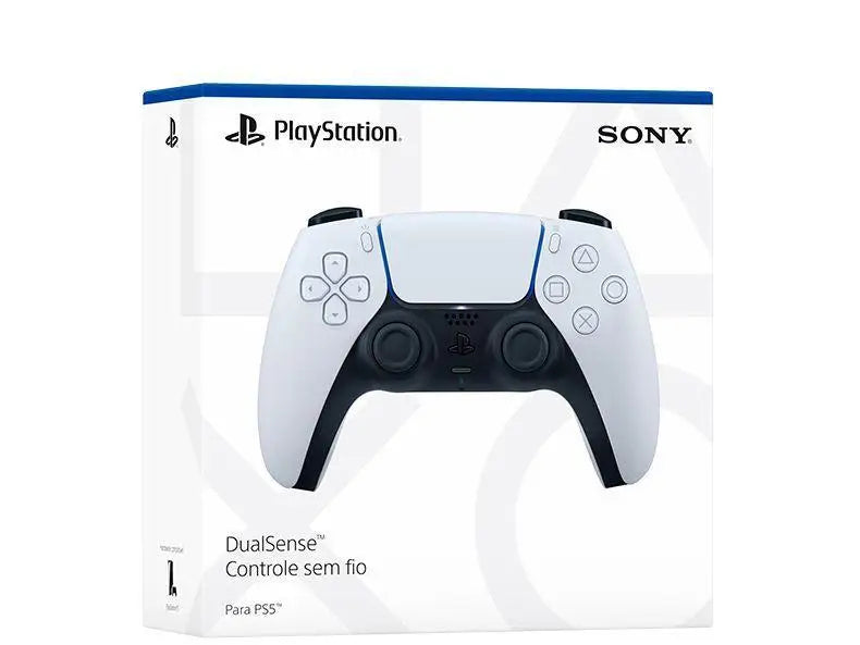 Controle PS5 DualSense Branco sem fio para PS5 & PC