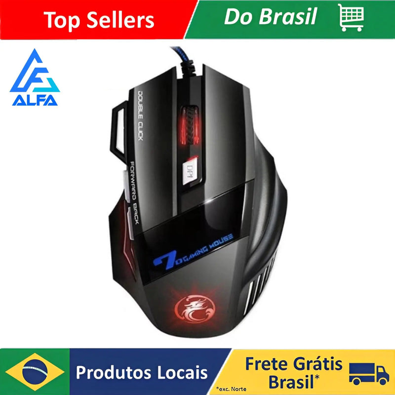 Mouse Gamer Laser X7 3200dpi Original KAPBOM  Led