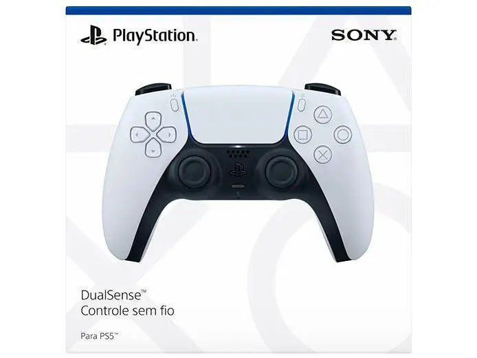 Controle PS5 DualSense Branco sem fio para PS5 & PC