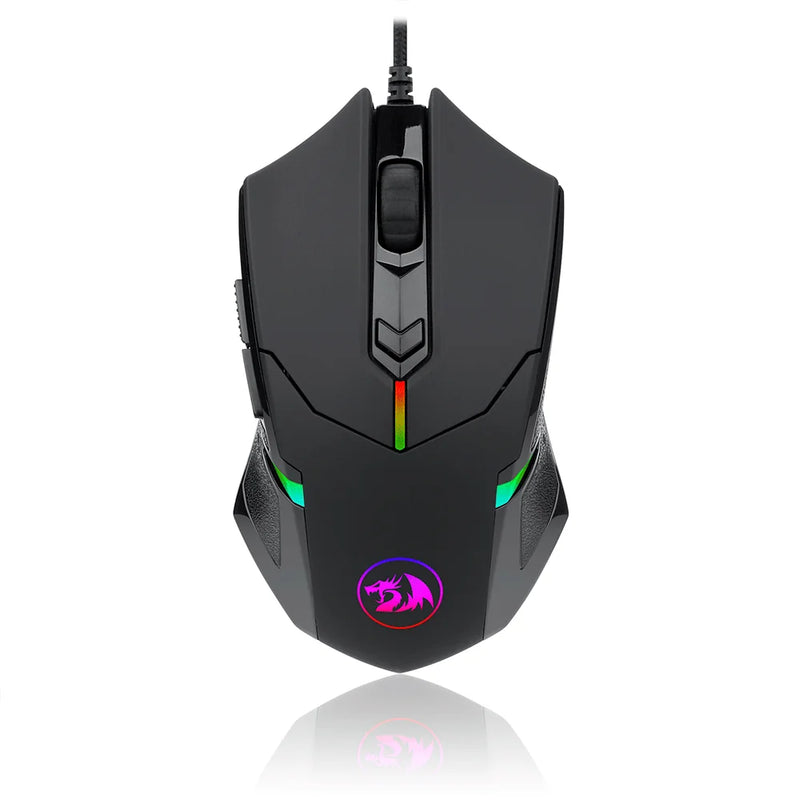 Redragon Centrophorus Mouse Gamer 7200DPI 6 Buttons RGB M601-RGB Black