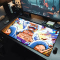 Mouse Pad Anime Luffy Gear 5 - Cores Vivas e Coloridas - ONE PIECE   Mousepad Gamer XXL - Acessórios para Computador 400x900 mm - Tapete Grande e Macio para Mesa