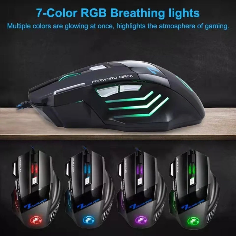 Mouse Gamer Laser X7 3200dpi Original KAPBOM  Led