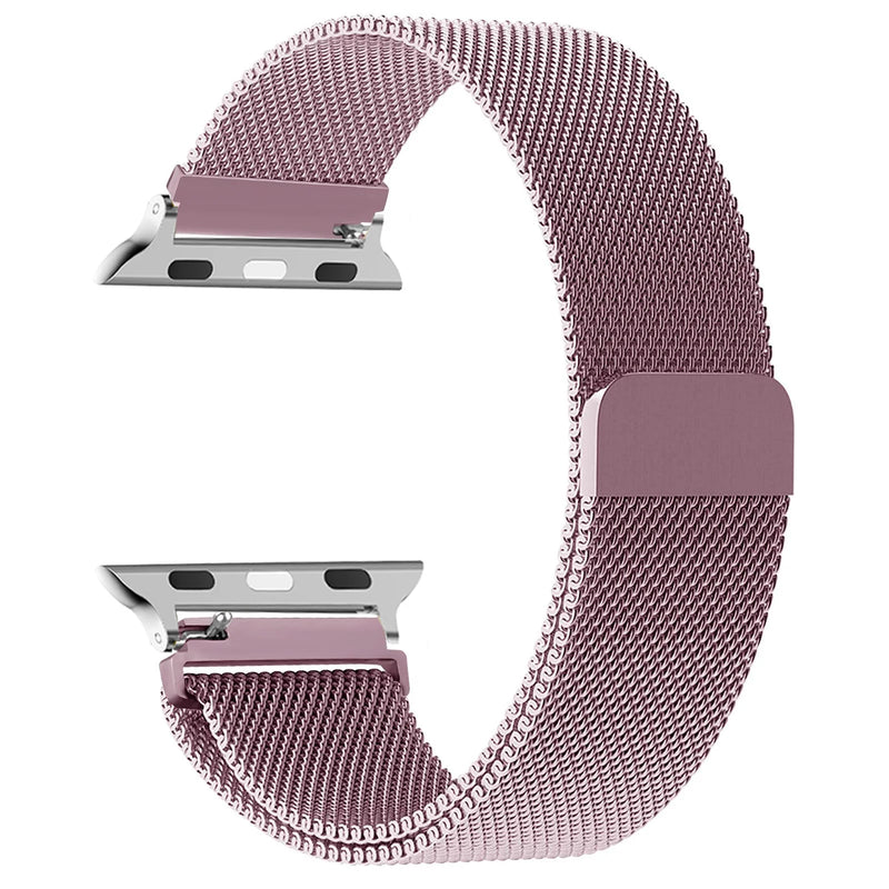 Pulseira Milanese para Apple Watch - Tamanhos: 38mm, 40mm, 41mm, 42mm, 44mm, 45mm, 49mm. Compatível com iWatch Series 3, 5, 6, SE, 7, 8, 9, 10 e Ultra 2.