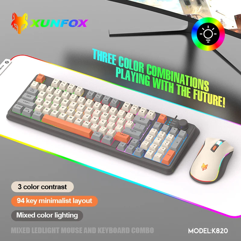 Teclado de jogo mini 60%, RGB, compacto, à prova d'água, 61 teclas para gamers de PC/Mac