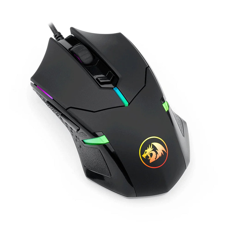 Redragon Centrophorus Mouse Gamer 7200DPI 6 Buttons RGB M601-RGB Black